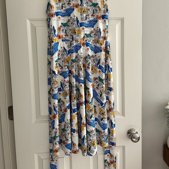 Karina Dresses - Ruby Dress in Santorini (?) Sleeveless, Like New - Picture 4 of 5